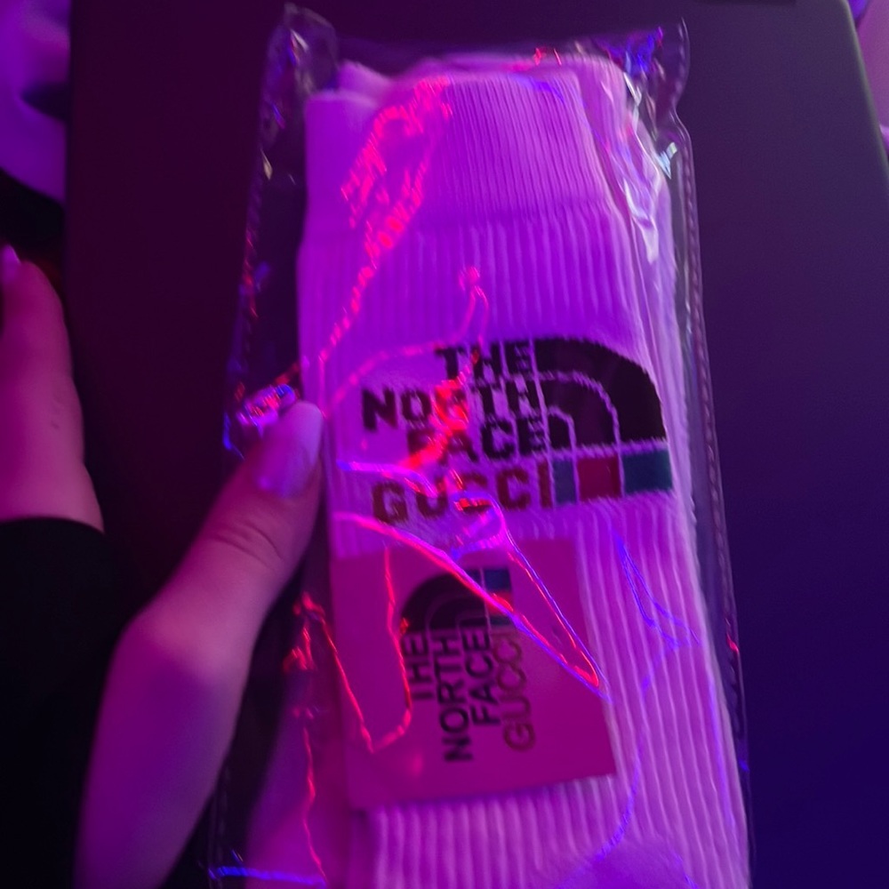 Gucci/The North Face socks new